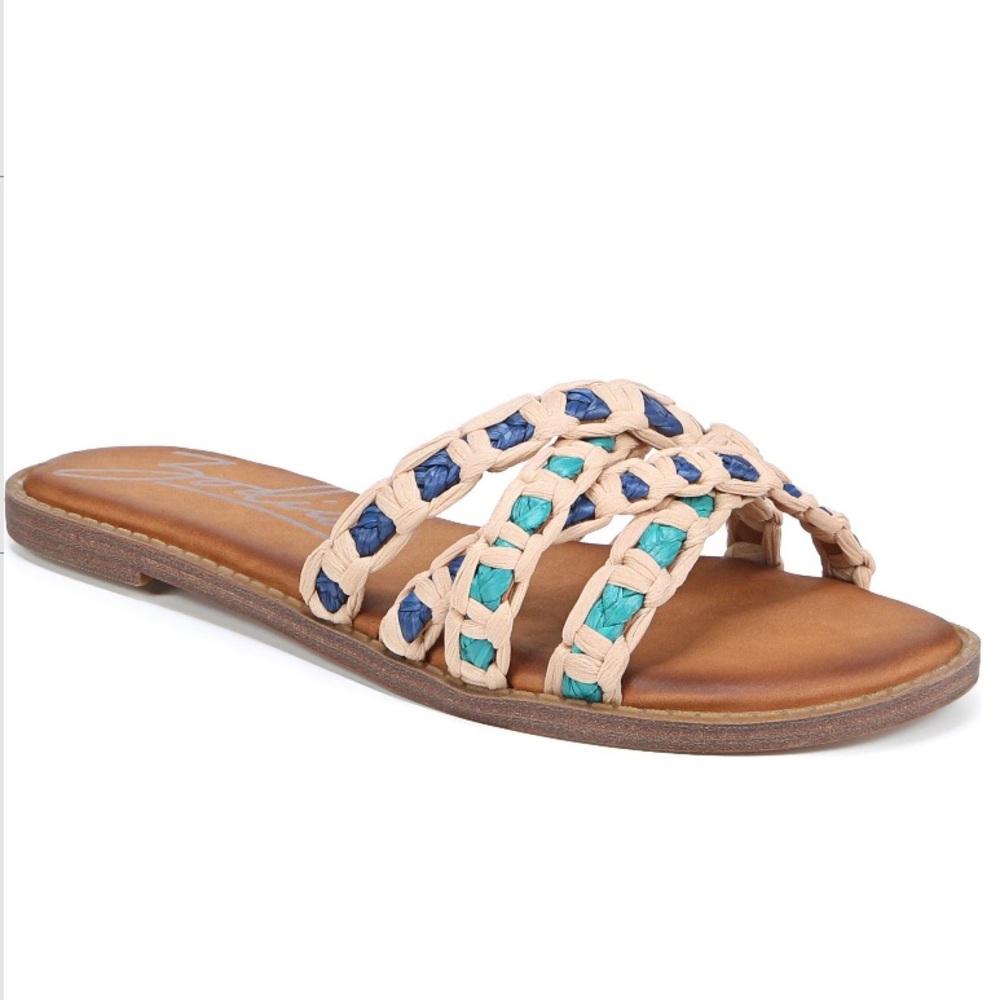 RAFFIA SANDALS NEW IN BOX